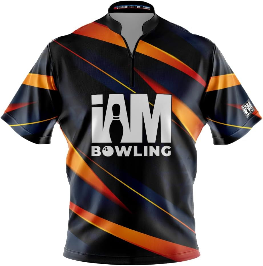 Dye-Sublimated Bowling Jersey (Sash Collar) - I AM Bowling Fun Design 2014-IAB