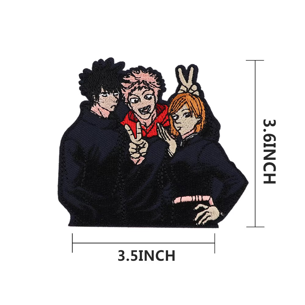 Patches for Clothing Anime Badges Embroidery Appliques Child Clothing Accessories