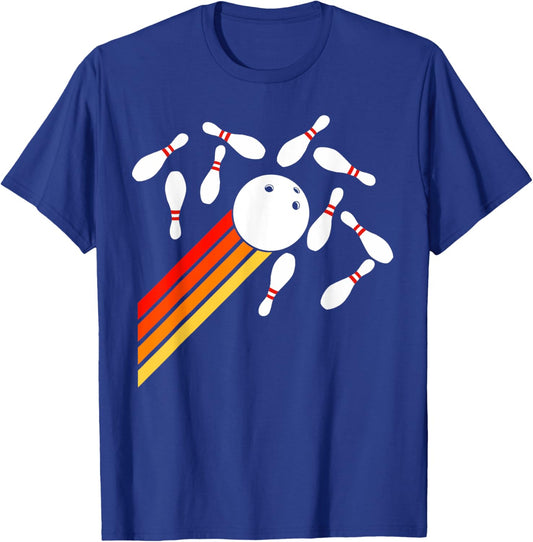 Retro Bowling Funny Bowling Party T-Shirt