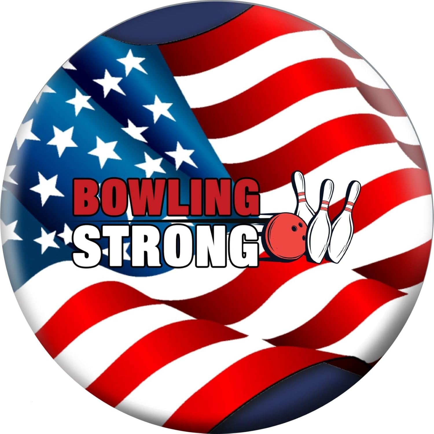 Bowling Strong USA Flag Bowling Ball