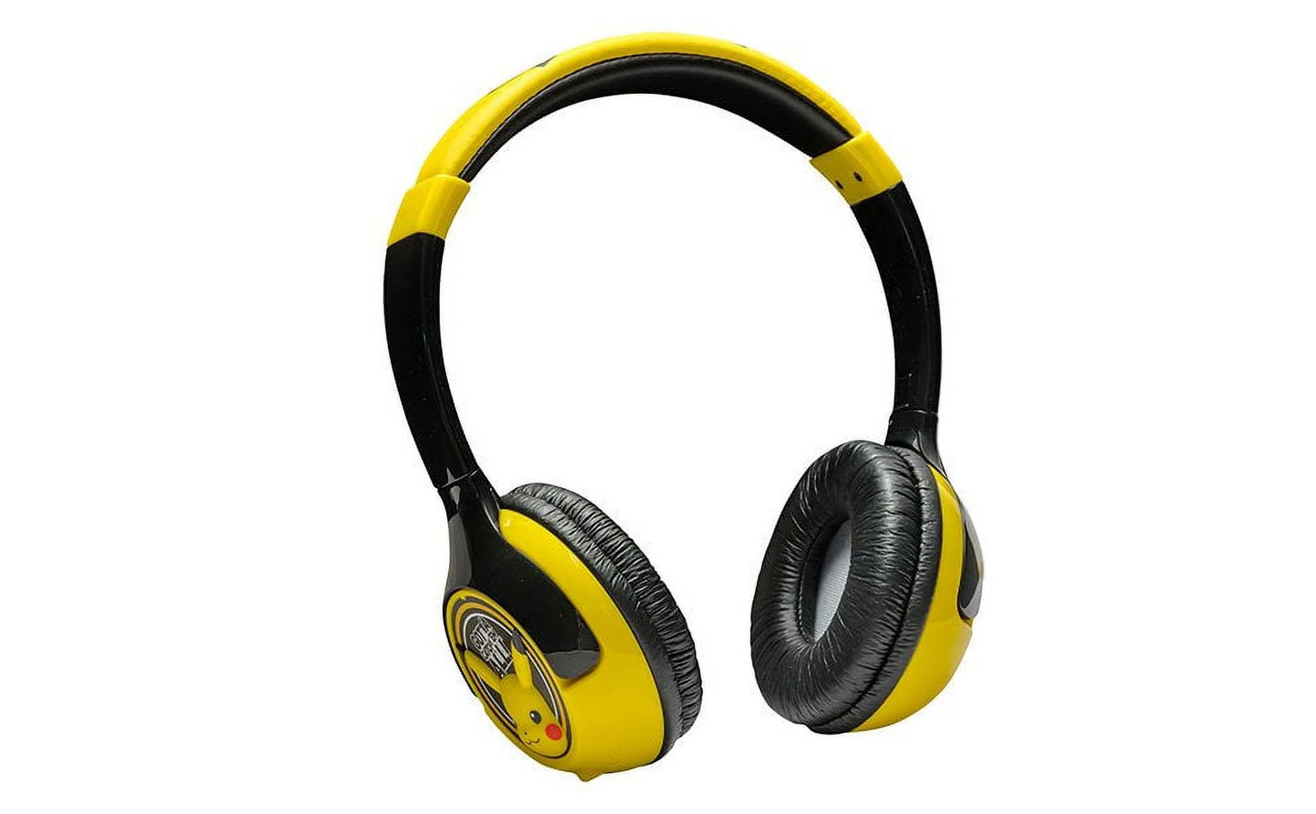 Pokemon Pikachu Kids Bluetooth Headphones, Wireless Headphones with Microphone Includes Aux Cord