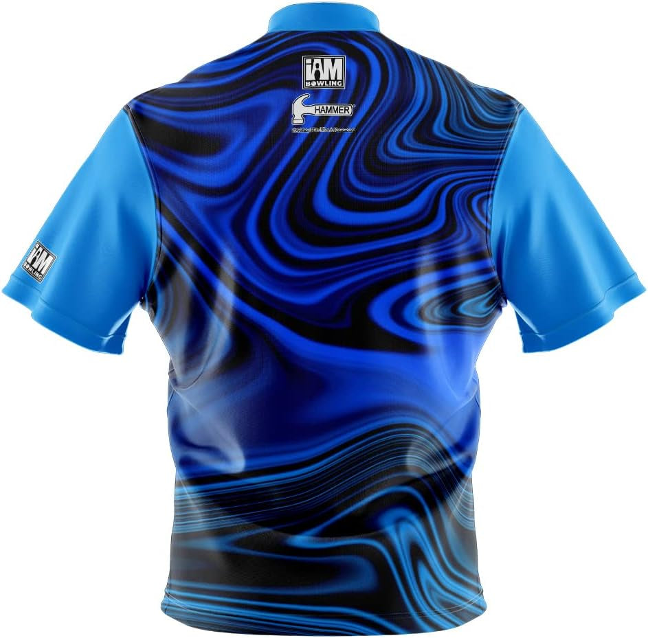 Dye-Sublimated Bowling Jersey (Sash Collar) - I AM Bowling Fun Design 2035-HM - Hammer