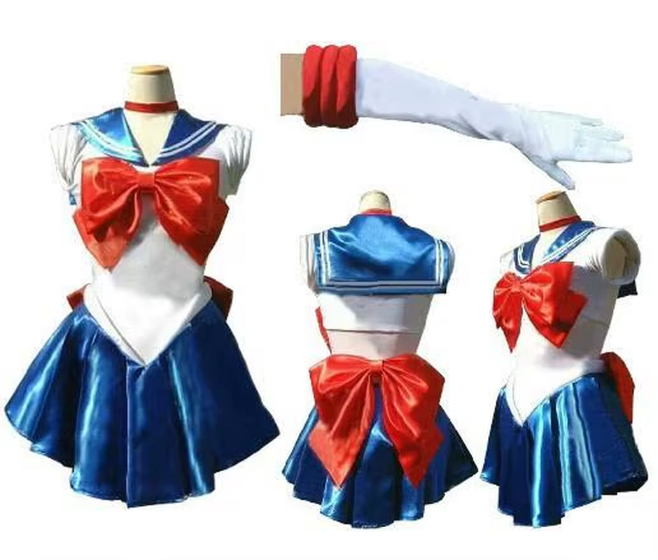 Anime Sailor Uniform Cosplay Moon Costumes Anime Figure Dress Vestido Halloween Costumes for Women Suit Wig Loli Clothing Party