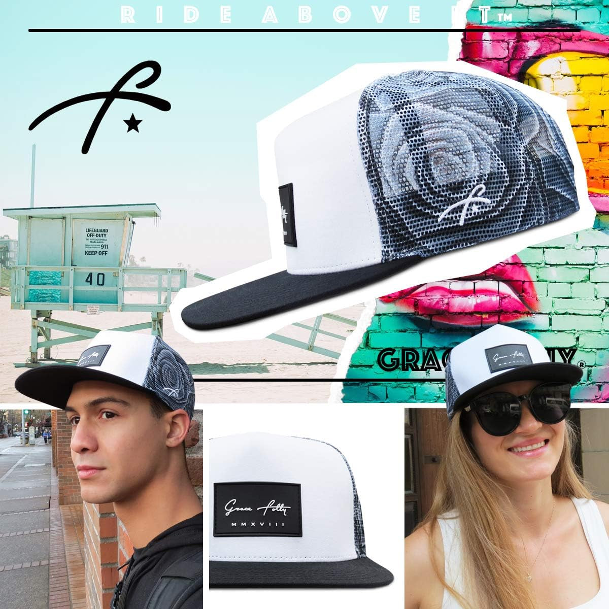 Trucker Hat for Men & Women. Snapback Mesh Caps