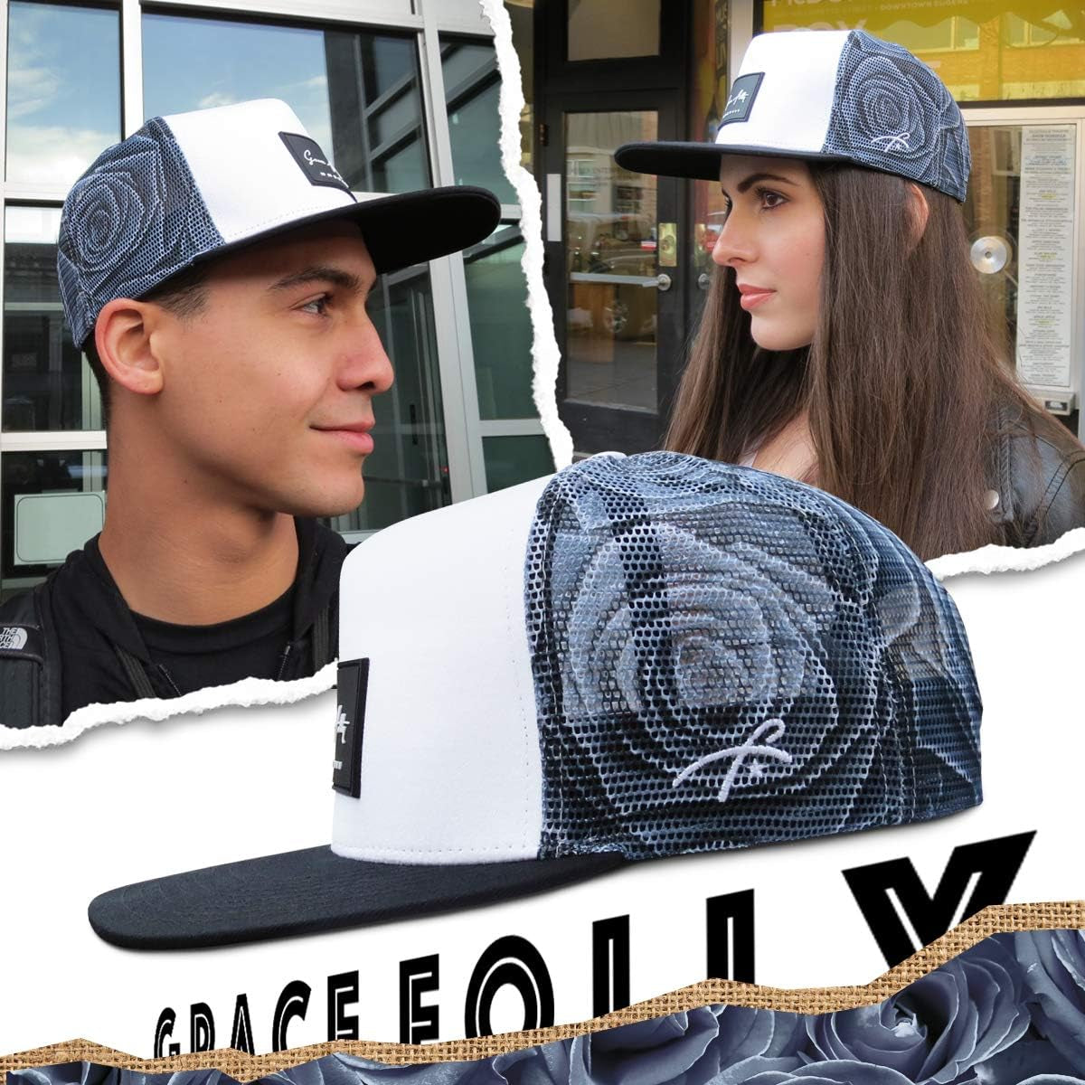 Trucker Hat for Men & Women. Snapback Mesh Caps