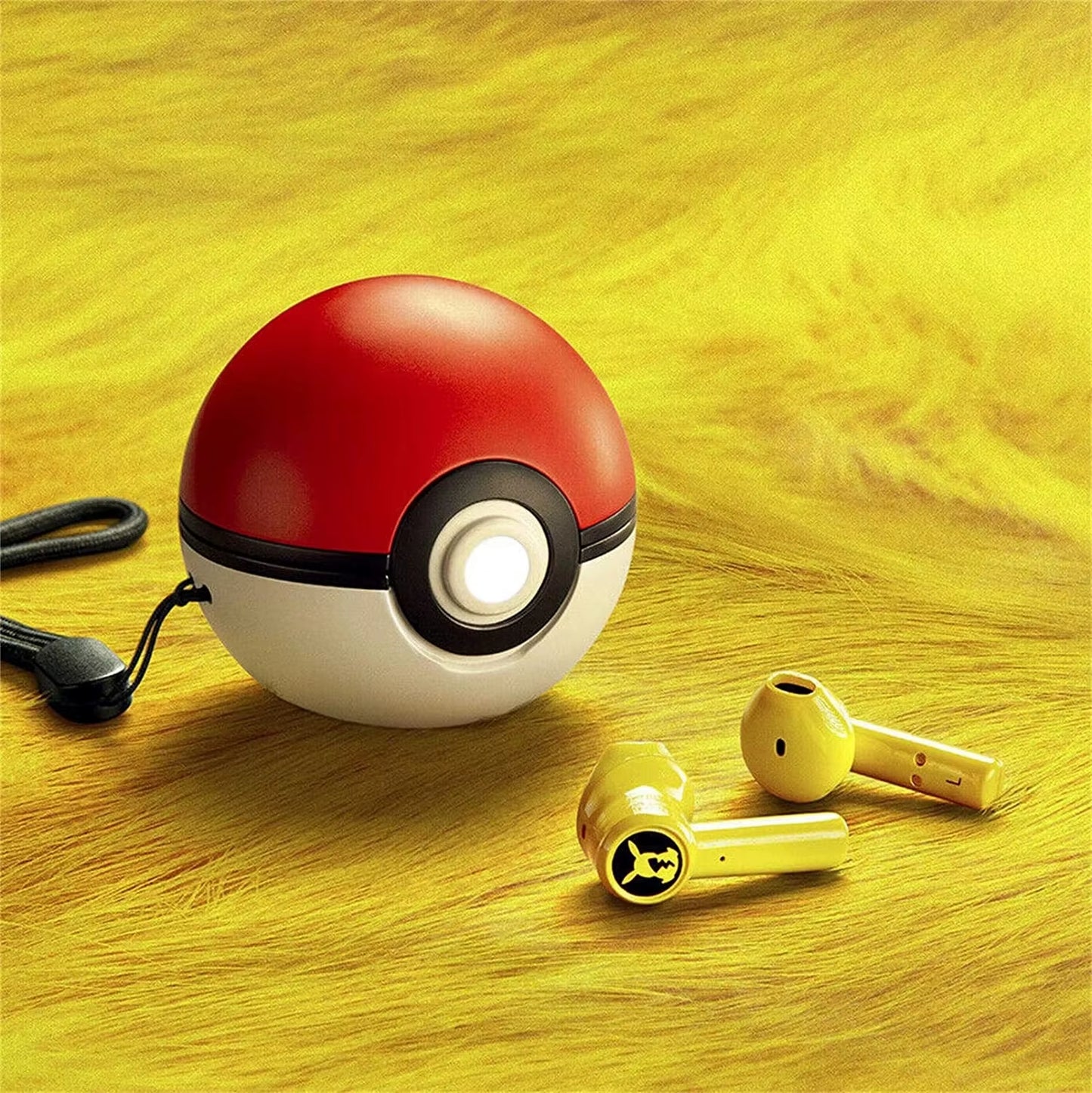 Pokemon Pikachu Earphones Wireless Headphones Bluetooth Headphones Tws Touch Gaming Earbuds Pokeball for All Phone