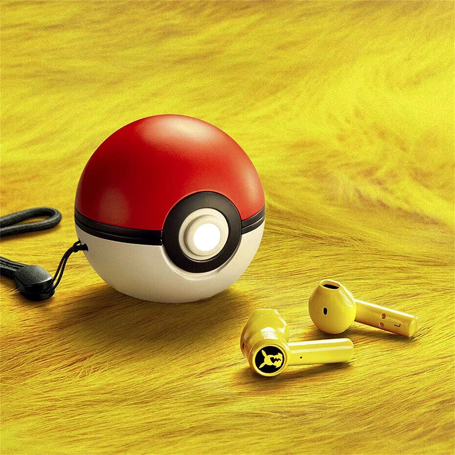 Pokemon Pikachu Earphones Wireless Headphones Bluetooth Headphones Tws Touch Gaming Earbuds Pokeball for All Phone