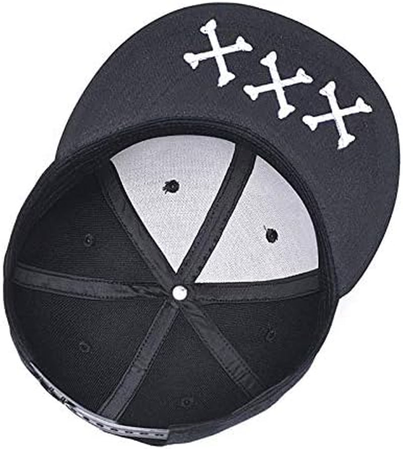 Trucker Hat Fashion Mens Women Snapback Hats - Flat Bill Brim Hat Adjustable Baseball Cap