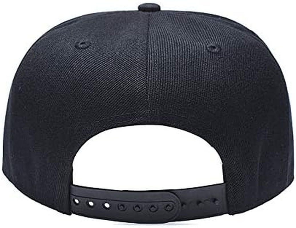 Trucker Hat Fashion Mens Women Snapback Hats - Flat Bill Brim Hat Adjustable Baseball Cap