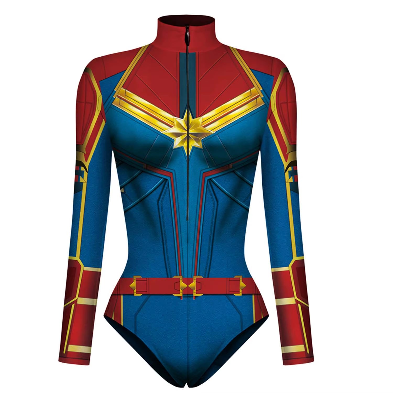 Spiderman Captain Superhero Swimsuit for Women Men 3D Print Long Sleeve Swim Bodysuit Cosplay Jumpsuit Halloween Carnival Outfit