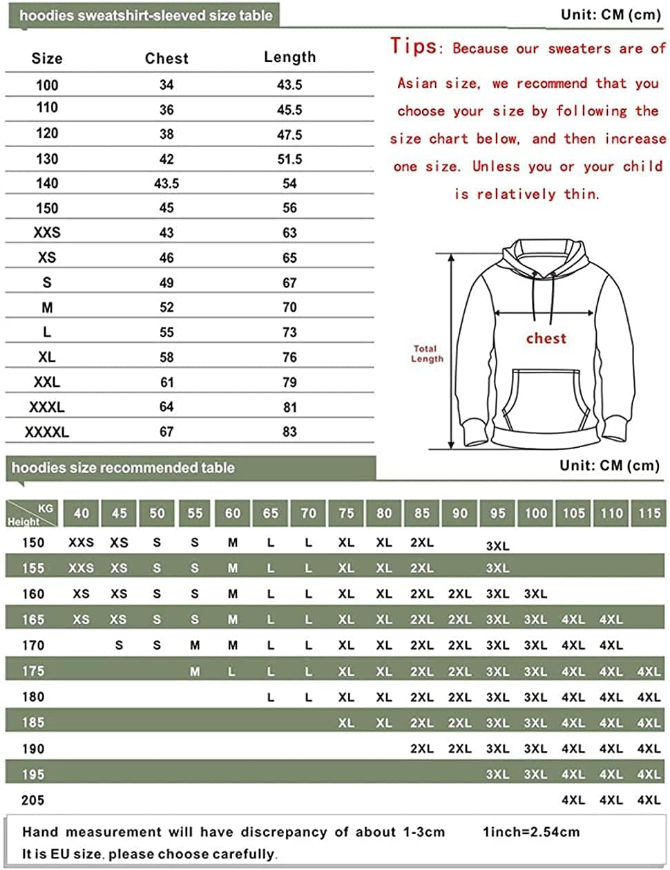 Japanese Anime Harajuku Unisex Hoodie Sweatshirt Pullover 3D Print Clothing Jacket Top (Style-01,Small,Small,)