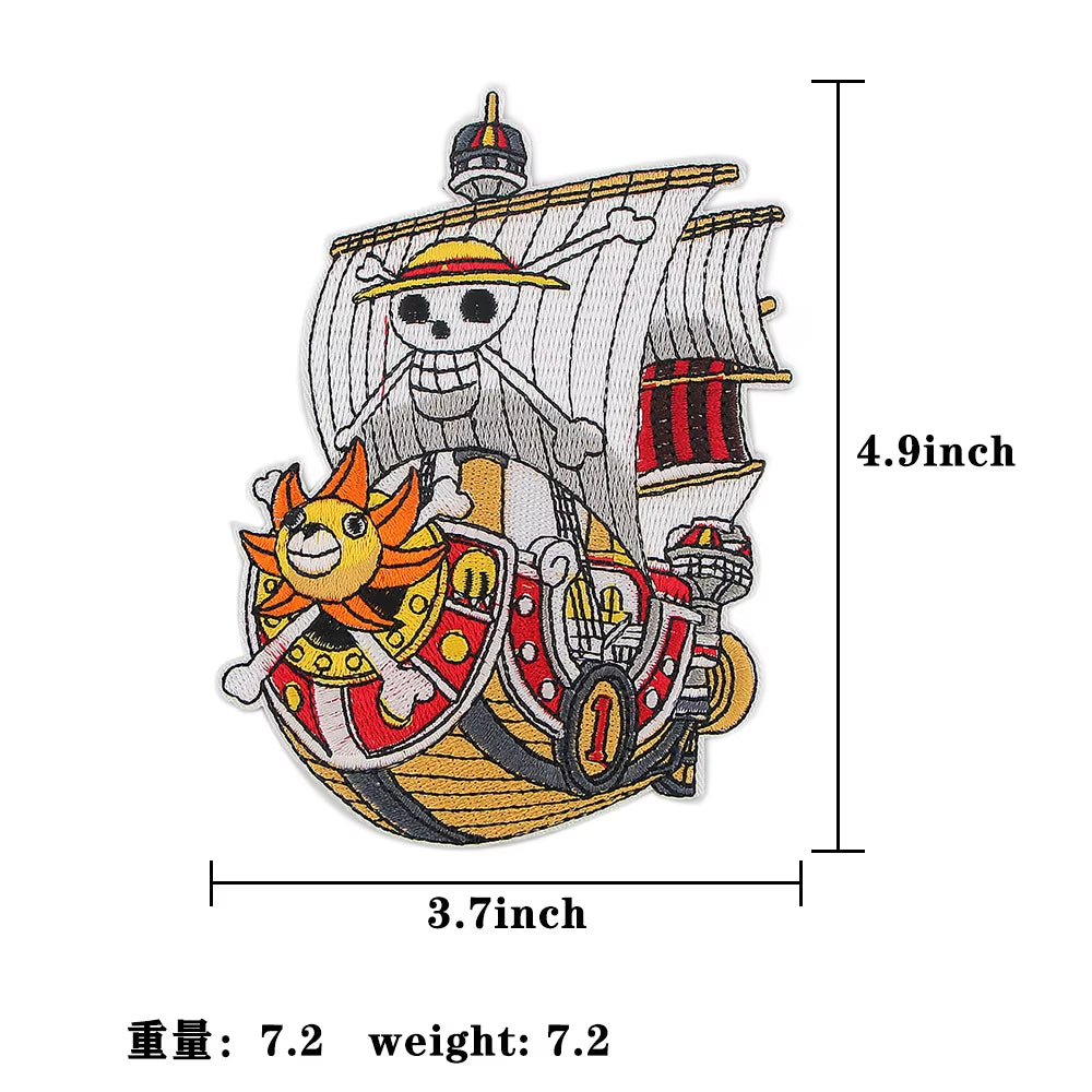 Patches for Clothing Anime Badges Embroidery Appliques Child Clothing Accessories